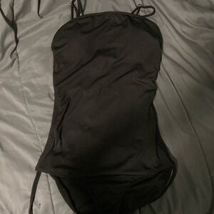 black one piece swimsuit